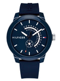 Tommy Hilfiger Men’s Quartz Silicone Strap Blue Dial 44mm Watch 1791482
