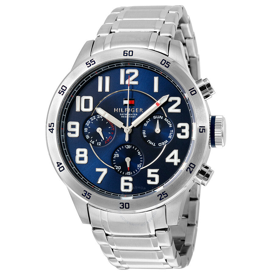 TOMMY HILFIGER Multi-Function Blue Dial Stainless Steel Men’s Watch 1791053