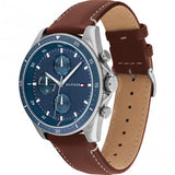 Tommy Hilfiger Men’s Quartz Leather Strap Blue Dial 44mm Watch 1791837