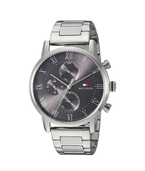 Tommy Hilfiger Men’s Quartz Stainless Steel Grey Dial 44mm Watch 1791397