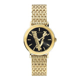 Versace Women’s Quartz Swiss Made Stainless Steel Black Dial 36mm Watch VERI00820