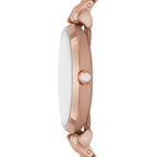 Emporio Armani Women’s Quartz Rose Gold Stainless Steel Silver Dial 32mm Watch AR11446