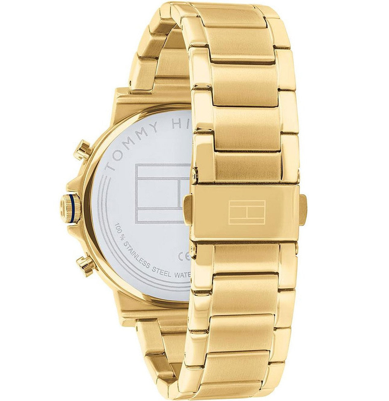 Tommy Hilfiger Men’s Quartz Stainless Steel Gold Dial 44mm Watch 1710415