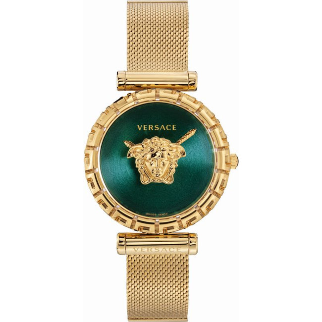 Versace Women’s Quartz Swiss Made Stainless Steel Green Dial 37mm Watch VEDV00819 Hover Image