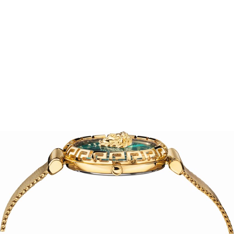 Versace Women’s Quartz Swiss Made Stainless Steel Green Dial 37mm Watch VEDV00819